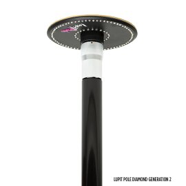 Lupit Pole Diamond G2 45 mm Verniciato a Polvere Nero...