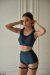 Oksawear Top Sandria Grigio-Blu XS