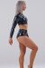 Juicee Peach Top Shilioh Vinile Nero Leopardato XL