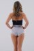 Juicee Peach Shorts Reversibile Argento Grigio