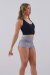 Juicee Peach Shorts Reversibile Argento Grigio