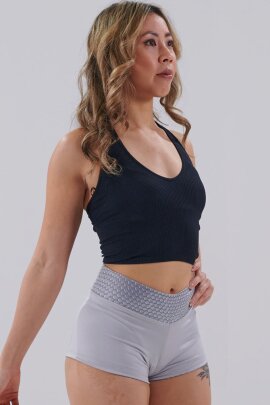Juicee Peach Shorts Reversibile Argento Grigio XS