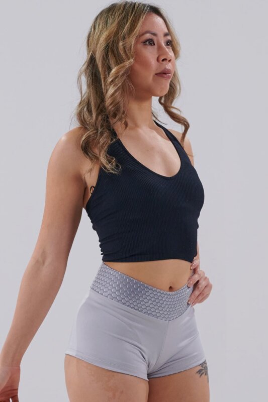 Juicee Peach Shorts Reversibile Argento Grigio XL