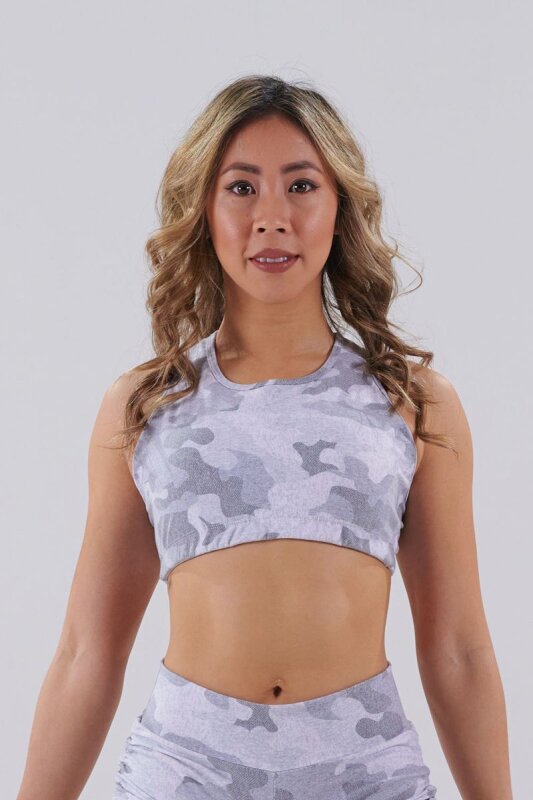 Juicee Peach Top Anna Grigio Camo