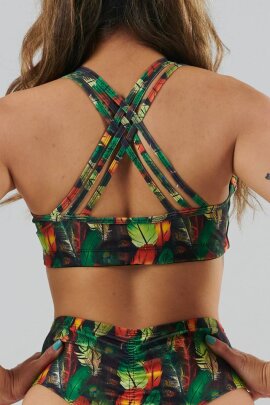 Juicee Peach Top Anna Boho Feathers XS