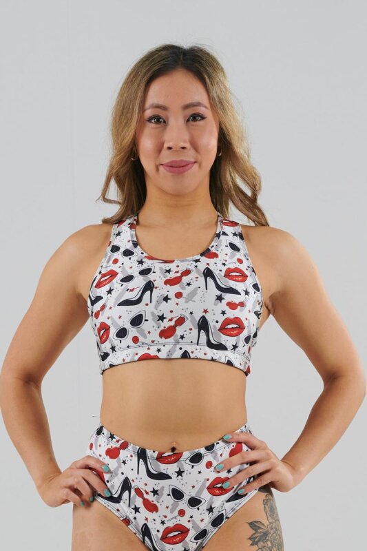 Juicee Peach Top Anna Lipstick & Heels L