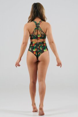 Juicee Peach Shorts a Vita Alta Brazils Boho Feathers XS