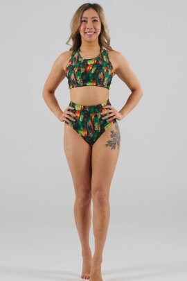 Juicee Peach Shorts a Vita Alta Brazils Boho Feathers S