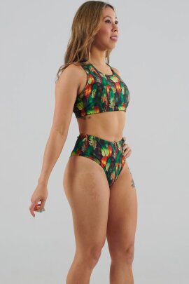 Juicee Peach Shorts Brazils Boho Feathers M