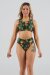 Juicee Peach Shorts Brazils Boho Feathers M