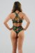 Juicee Peach Shorts Brazils Boho Feathers M
