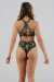 Juicee Peach Shorts Brazils Boho Feathers M