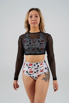 Juicee Peach Shorts a Vita Alta Brazils Lipstick & Heels S