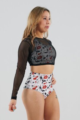 Juicee Peach Shorts a Vita Alta Brazils Lipstick & Heels S