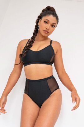 Lunalae Bellani Shorts a Vita Alta Nero M