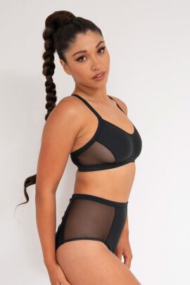 Lunalae Bellani Shorts a Vita Alta Nero XL