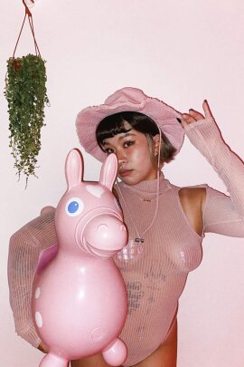 Naughty Thoughts Body Trasparente Rosa L