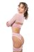 Naughty Thoughts Reggicalze - Trasparente Rosa XS