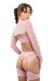 Naughty Thoughts Reggicalze - Trasparente Rosa M