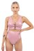 Naughty Thoughts Shorts Sinner Shorts a Vita Alta in Vinile Rosa