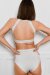 Pole Addict Top Bianco Stampa Pitonato XS
