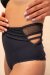 Lunalae Daisy Shorts a Vita Alta Nero XS