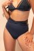 Lunalae Daisy Shorts a Vita Alta Nero M