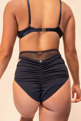 Lunalae Daisy Shorts a Vita Alta Nero XL