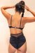 Lunalae Daisy Shorts a Vita Alta Nero XL
