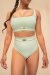 Lunalae Venus Shorts a Vita Alta Verde Chiaro XS