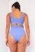 Lunalae Venus Shorts a Vita Alta Lavanda S