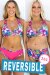 AMBR Designs Bikini Shorts Aloha Reversibile XS