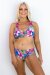 AMBR Designs Bikini Shorts Aloha Reversibile M