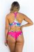 AMBR Designs Top Halter Corto Aloha XS