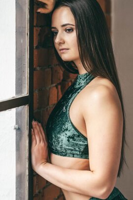 Dragonfly Top Lisette Velluto Smeraldo XL