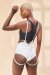 Lunalae Zena Shorts Giarrettiera Bianco M