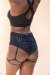 Lunalae Olivia Shorts a Vita Alta Nero