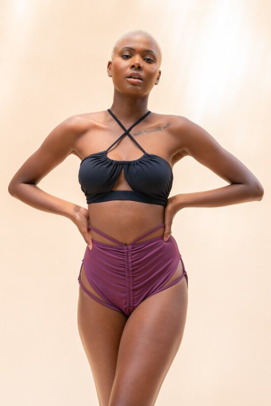 Lunalae Jasmine Shorts a Vita Alta Gelso XS