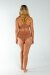 AMBR Designs Top Halter Corto Waffle Nude XS