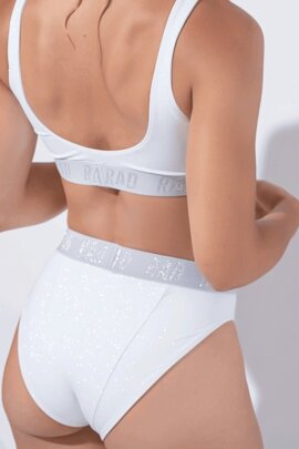 RAD Top Atlantida Glitter Bianco