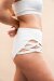 Lunalae Shorts con Sezione Incrociato Bianco S