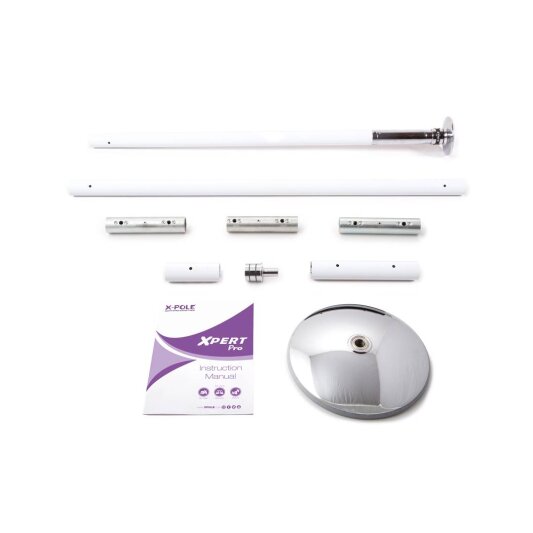 X-Pole XPert PRO (PX) Verniciato a Polvere Bianco B-Stock Diametro 40 mm Altezza 3,26 m - 3,38 m