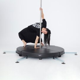 Tappetino da Pole Dance per Palo Lupit STANDARD per Palchi Ø 160 cm Nero