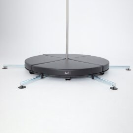 Tappetino da Pole Dance per Palo Lupit STANDARD per Palchi Ø 160 cm Nero