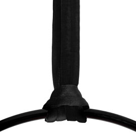 Bundle PoleSports Cinghia Rotonda per Appendere Cerchi Aerei - Velluto - Nero