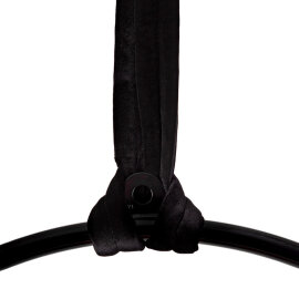 Bundle PoleSports Cinghia Rotonda per Appendere Cerchi Aerei - Velluto - Nero