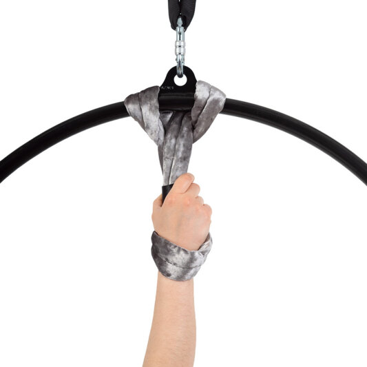 Bundle PoleSports Cinghia Rotonda per Appendere Cerchi Aerei - Velluto - Argento