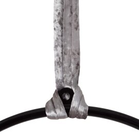 Bundle PoleSports Cinghia Rotonda per Appendere Cerchi Aerei - Velluto - Argento