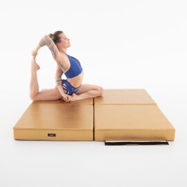 Tappetino da Pole Dance per Palo Lupit PREMIUM Multiuso Quadrato 150 cm Dorato