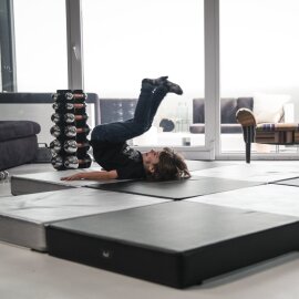 Tappetino da Pole Dance per Palo Lupit PREMIUM Multiuso Quadrato 150 cm Nero